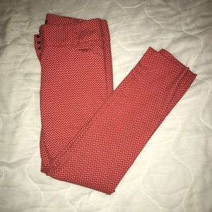 THE LIMITED PINK/CORAL PATTERN DRESS PANTS